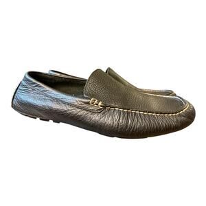 Polo Ralph Lauren Terence Driving Moc Loafer Black Leather Men size 10 D